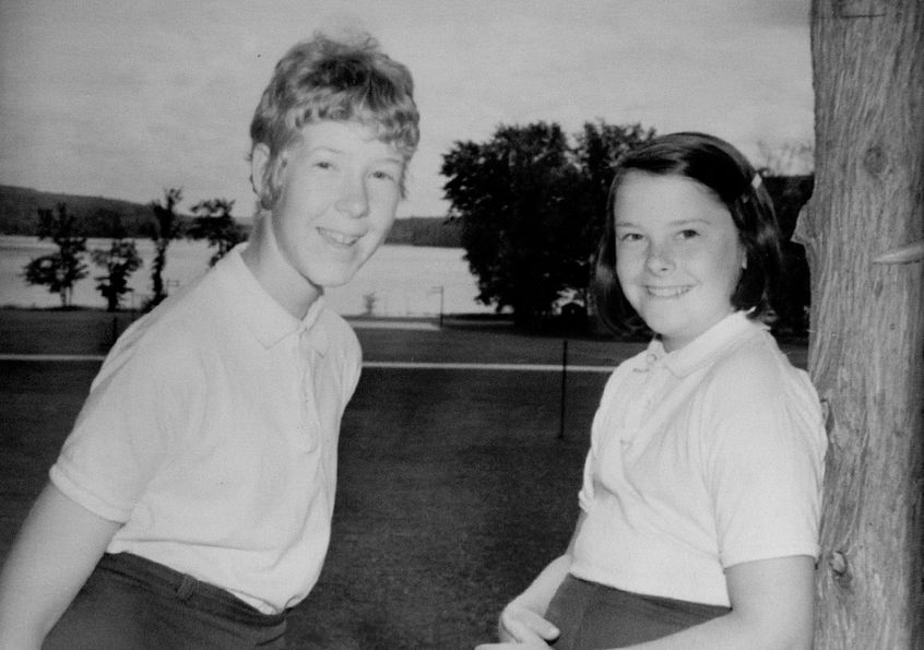 Patty Lifter (Right) at camp, 1970
