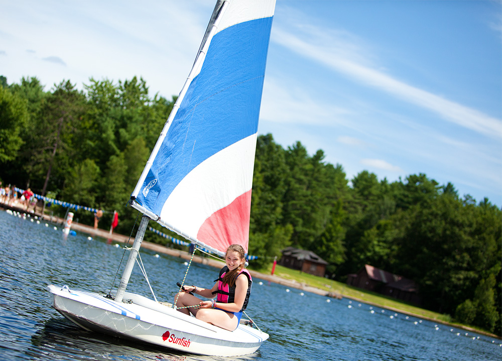 Watersports at Girls Camp Pinecliffe, A Summer Camp in Maine Camp