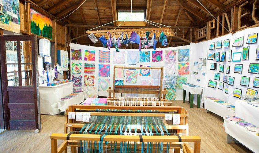 Visiting Day is one of the highlights for our arts program. Each studio is turned into a gallery to showcase our campers' work.