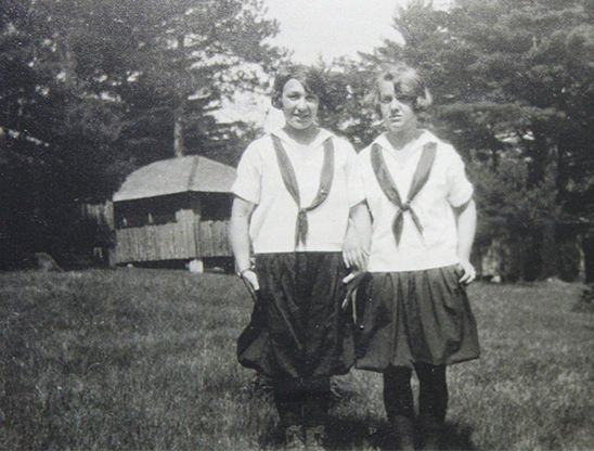 Helen 'Hammie' Rosenthal (Left), 1924