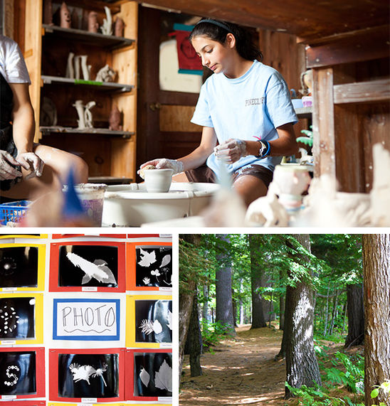 With our Hiking and Visual Arts programs, girls can strike a balance between outdoors and indoors, between enjoying creation and being creative.