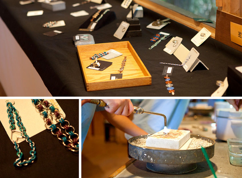Campers get a hands on experience, melting and molding custom rings, bracelets, necklaces & more